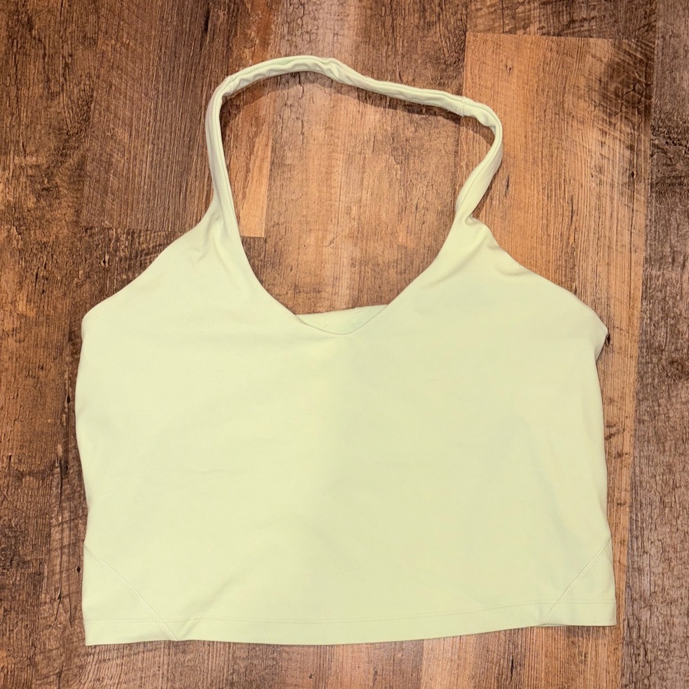 lululemon athletica Light Lime Halter Tank Top